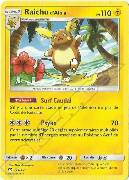 Raichu d'Alola 21/40