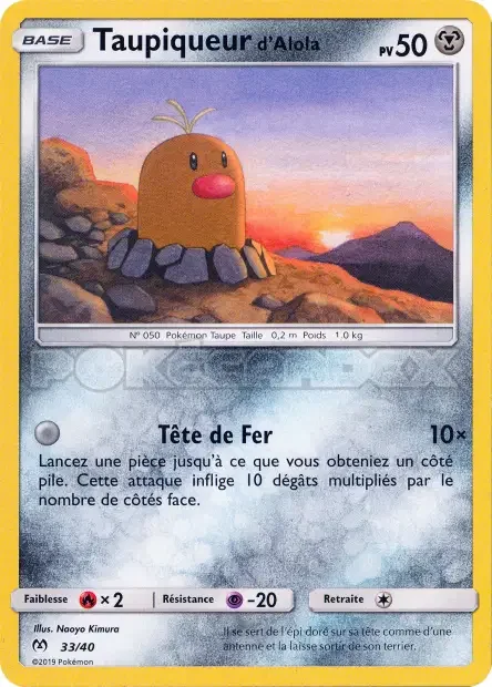 Taupiqueur d'Alola 33/40