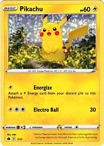 Pikachu 7/15