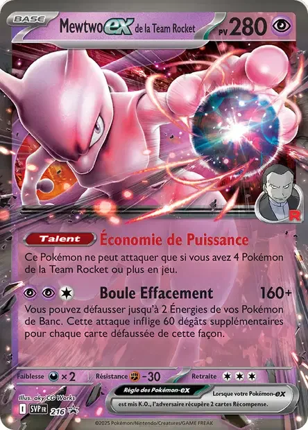 Team Rocket's Mewtwo ex 216/225