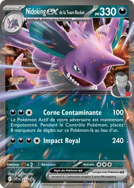 Nidoking-ex de la Team Rocket 217/225