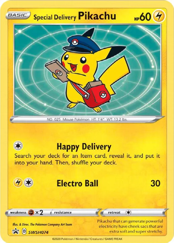 Special Delivery Pikachu SWSH074
